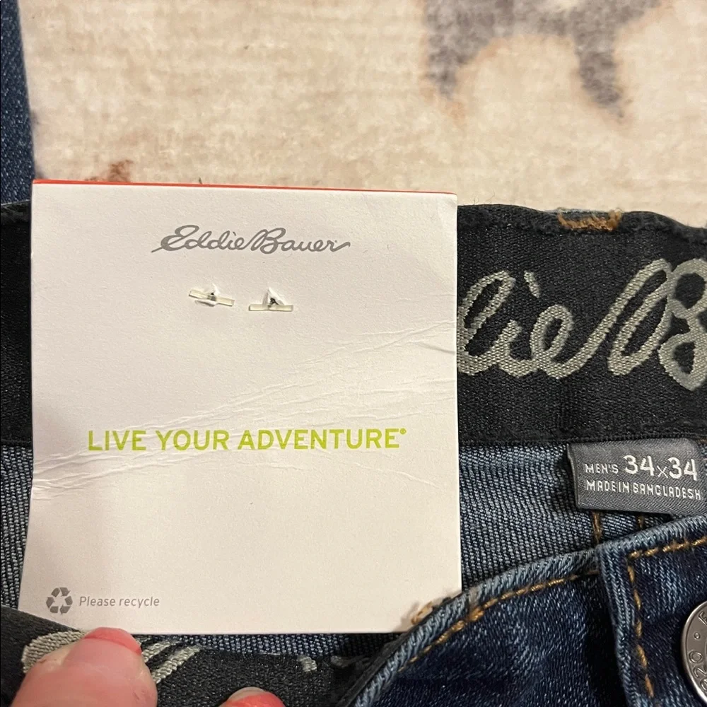 Eddie Bauer Men’s Flex Comfort Denim Regular Fit Jeans (34x34) NWT